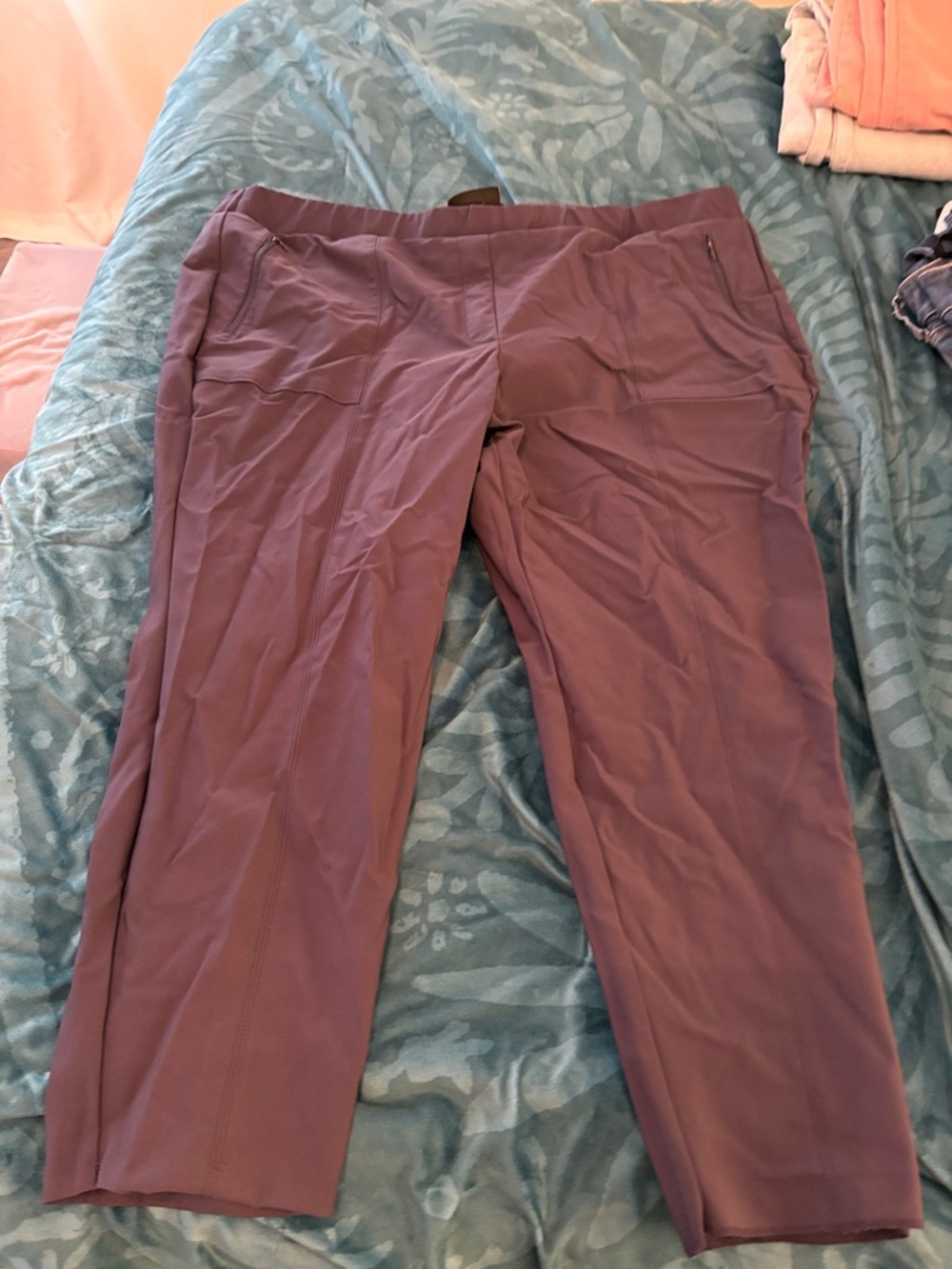 Lane Bryant Straight-Leg Stretch Pants - Brown